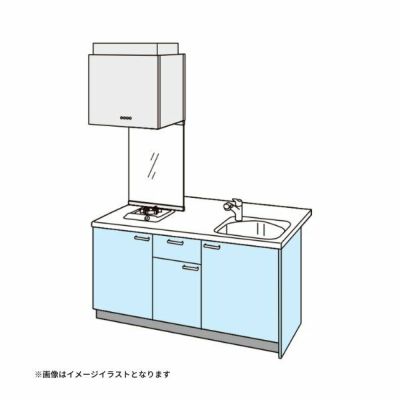 コンパクトキッチン ティオ Tio LixiL ペニンシュラI型 ベーシック W1674mm 間口167.4cm 奥行97cm(グリルなし1口コンロ用) グループ1 リクシル システムキッチン