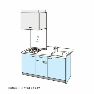 コンパクトキッチン ティオ Tio LixiL ペニンシュラI型 ベーシック W1674mm 間口167.4cm 奥行97cm(グリルなし2口コンロ用) グループ1 リクシル システムキッチン