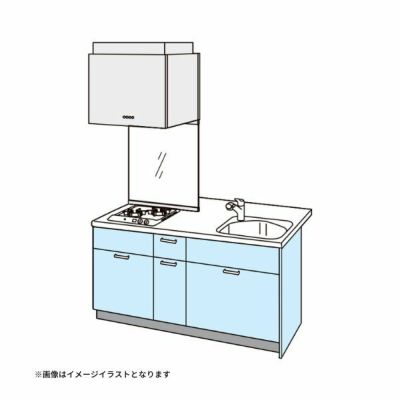 コンパクトキッチン ティオ Tio LixiL ペニンシュラI型 トレーボード W1674mm 間口167.4cm(グリルなし2口コンロ用) グループ2 リクシル システムキッチン 流し台