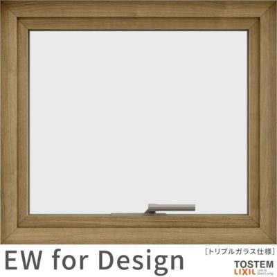 横すべり出し窓 060033 EW for Design (TG) W640×H400mm 樹脂サッシ 窓 アングル付 アルゴンガス ピュアホワイト トリプルガラス リクシル LIXIL ＥＷ 樹脂サッシ 断熱 樹脂窓 住宅 オール 樹脂サッシ おたすけ リフォーム DIY