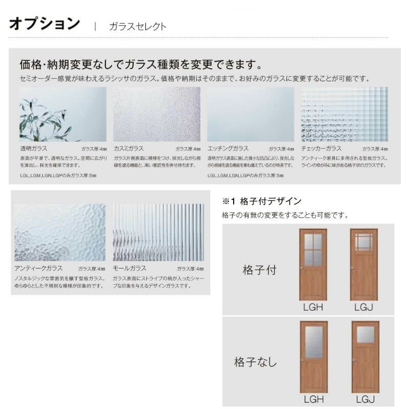 【オーダーサイズ 】リクシル ラシッサD パレット 可動間仕切り 引戸上吊方式 片引戸 標準タイプ APMKH-LGJ ノンケーシング枠 Ｗ1092～1992mm×Ｈ1750～2425mm 7枚目