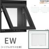 横すべり出し窓 074033 EW (TG) W780×H400mm 樹脂サッシ 窓 アングル付 アルゴンガス ピュアホワイト トリプルガラス リクシル LIXIL ＥＷ 樹脂サッシ 断熱 樹脂窓 住宅 オール 樹脂サッシ おたすけ リフォーム DIY