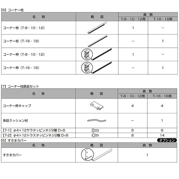 フェンス LIXIL サニーブリーズフェンス A型＜アルミタイプ＞ 間仕切りタイプ(二段施工) T-16 本体 上段T-8(S型)/下段T-8(A型) 1000×1554mm 10枚目