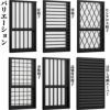 面格子付上げ下げ窓 06011 TW (TG) W640×H1170mm トリプルガラス 樹脂サッシ アルミサッシ 複合窓 ＴＷ ハイブリッドサッシ LIXIL リクシル TOSTEM トステム 断熱 窓 サッシ 住宅 家 おたすけ リフォーム DIY 2枚目