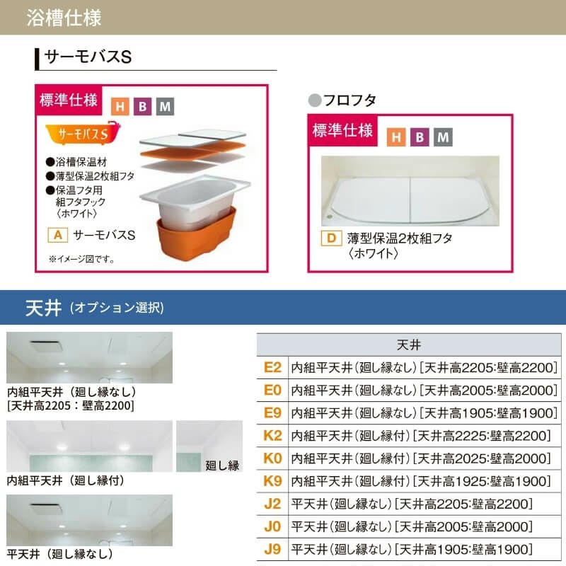 システムバスルーム リデア Mタイプ S1818サイズ 1750×1800mm システムバスルーム リデア Mタイプ S1818サイズ 1750×1800mm