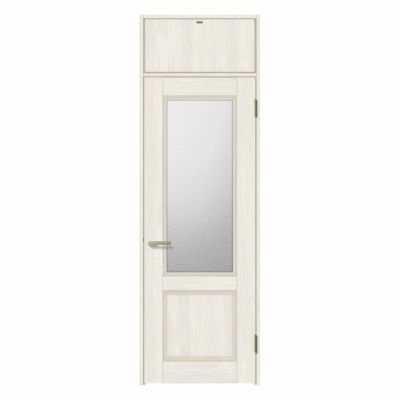 ランマ付 室内ドア ラシッサS LGY ノンケーシング枠 0724 W780×H2400mm ガラス入りドア 錠付き/錠なし リクシル LIXIL 屋内 セミオーダー 建具 ドア 木製 おしゃれ 室内ドア 交換リフォーム DIY   【リフォームおたすけDIY】