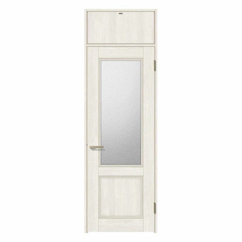 ランマ付 室内ドア ラシッサS LGY ノンケーシング枠 0724 W780×H2400mm ガラス入りドア 錠付き/錠なし リクシル LIXIL 屋内 セミオーダー 建具 ドア 木製 おしゃれ 室内ドア 交換リフォーム DIY   【リフォームおたすけDIY】