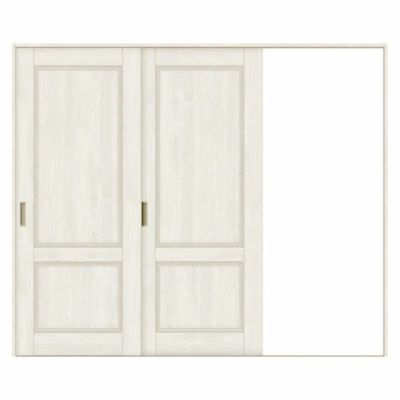 室内引戸 片引き戸 2枚建 Vレール方式 ラシッサS パネルタイプ LAY ノンケーシング枠 2420 W2432×H2023mm リクシル トステム 片引戸 ドア LIXIL/TOSTEM リビング建材 室内建具 戸 扉 ドア リフォーム DIY