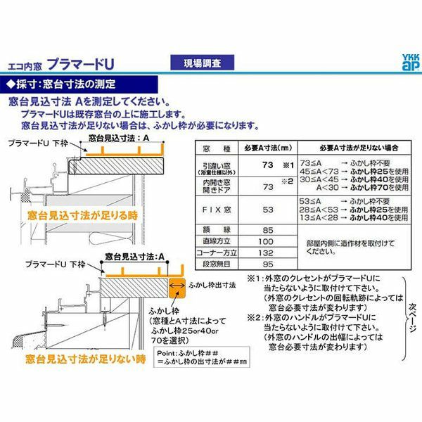 二重窓 内窓 YKKap プラマードU 2枚建 引き違い窓 複層ガラス 透明5mm+A10+3mm W幅1001～1500 H高さ801～1200mm  YKK 引違い窓 サッシ リフォーム DIY | リフォームおたすけDIY