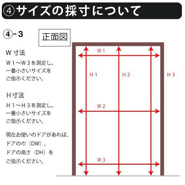 かんたん建具 扉のみ取替用 開き戸 オーダーサイズドア 幅～915×高さ1821～2120mm 丁番加工付 框タイプ アクリル板付 レバーハンドル リフォーム 交換 DIY 7枚目