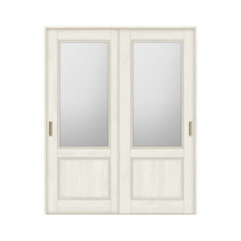 室内引戸 引き違い戸 2枚建 Vレール方式 ラシッサS ガラスタイプ LGY ノンケーシング枠 1620/1820 リクシル トステム 引違い戸 ドア 引き戸 LIXIL/TOSTEM リビング建材 室内建具 戸 扉 ドア リフォーム DIY