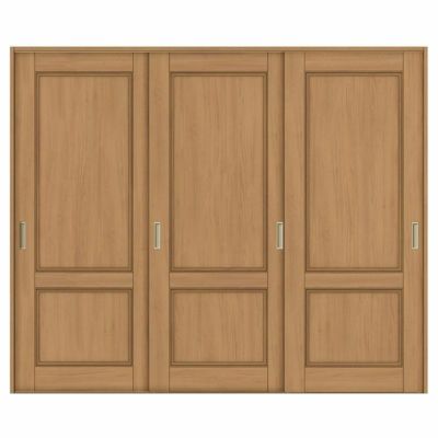 室内引戸 引き違い戸 3枚建 Vレール方式 ラシッサS パネルタイプ LAY ケーシング付枠 2420 W2432×H2023mm リクシル トステム 引違い戸  ドア 引き戸 LIXIL/TOSTEM リビング建材 室内建具 戸 扉 ドア リフォーム DIY