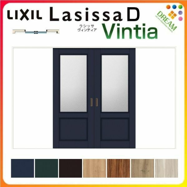 室内引戸 引分け戸 Vレール方式 ラシッサD ヴィンティア LGY ノンケーシング枠 3220 W3253×H2023mm リクシル トステム 引き分け戸 引き戸 ドア 引き戸 LIXIL/TOSTEM リビング建材 室内建具 戸 扉 ドア リフォーム DIY 2枚目