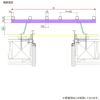 縦面格子 A型 13305 W1520×H620mm 規格寸法 壁付け たて面格子 アルミ 窓格子 サッシ 防犯 後付け 取付 リクシル LIXIL TOSTEM トステム リフォーム DIY 4枚目