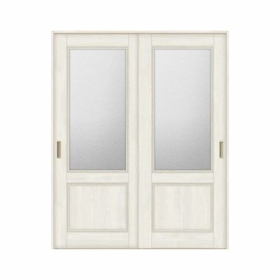 オーダーサイズ リクシル ラシッサＳ 室内引戸 Vレール方式 引違い戸2枚建 ASHH-LGY ノンケーシング枠 W1188～1992mm×Ｈ1728～2425mm