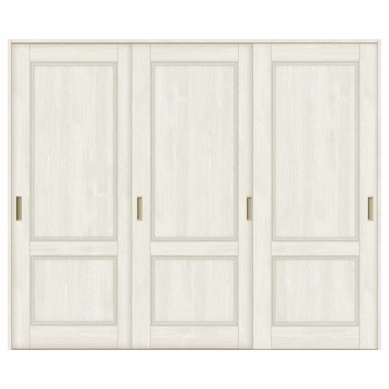 オーダーサイズ リクシル ラシッサＳ 室内引戸 Vレール方式 引違い戸3枚建 ASHT-LAY ノンケーシング枠 W1748～2954mm×Ｈ1728～2425mm