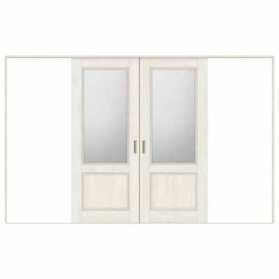 オーダーサイズ リクシル ラシッサＳ 室内引戸 Vレール方式 引分け戸 ASWH-LGY ノンケーシング枠 W2341～3949mm×Ｈ1728～2425mm