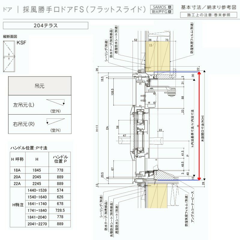 採風勝手口ドアFS 06920A(204) サーモスA W730×H2045mm 複層 採風勝手口ドアFS 06920A(204) サーモスA W730×H2045mm 複層