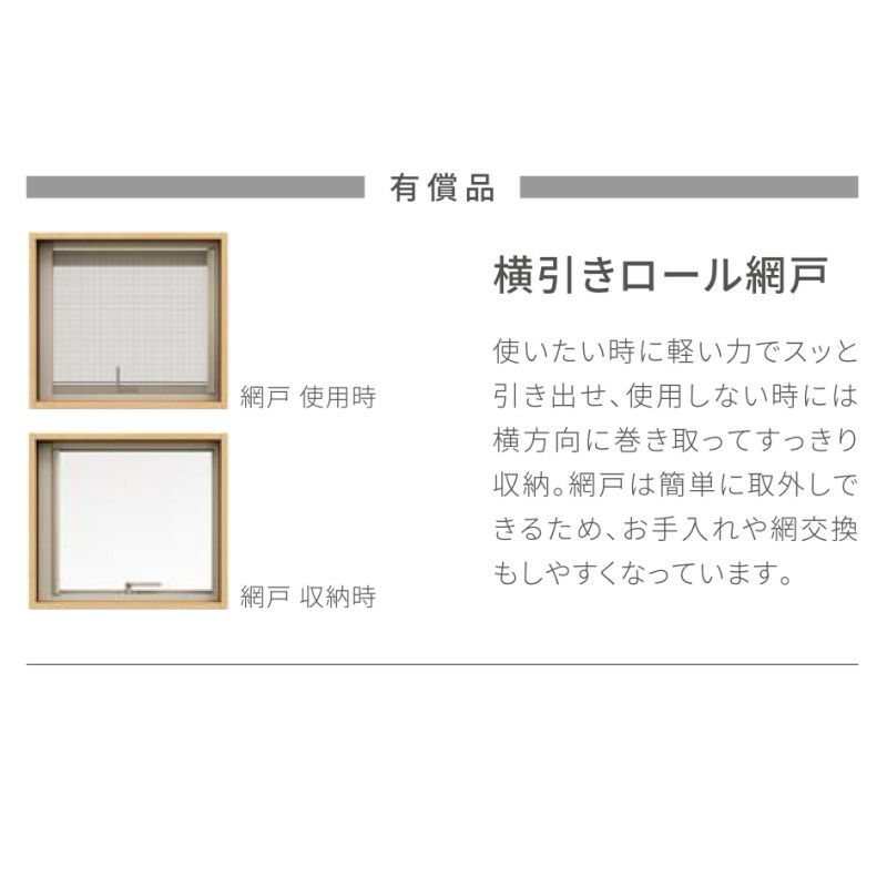 横すべり出し窓(カムラッチ) 06009(204) サーモスA W640×H970mm