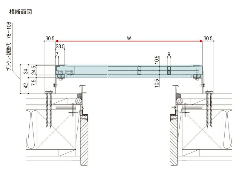 ヒシクロス面格子 W1155～1374×H1567～1756mm オーダーサイズ 壁付け 面格子 菱 窓 アルミサッシ 防犯 後付け 取付 LIXIL リクシル TOSTEM トステム リフォーム DIY 4枚目