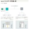 シャッター付引違い窓 半外付 25622-2 セレクトサッシＰＧ W2600×H2230 mm LIXIL テラス 2枚建 アルミ シャッター 引き違 複層 リフォーム DIY 4枚目