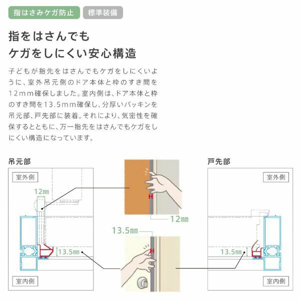 リフォーム用アパートドア リシェント 玄関リフォーム ランマなし A17型 断熱仕様 k4仕様 W714～825×H1739～2117mm リクシル/LIXIL 工事付対応可能アパートドア 5枚目