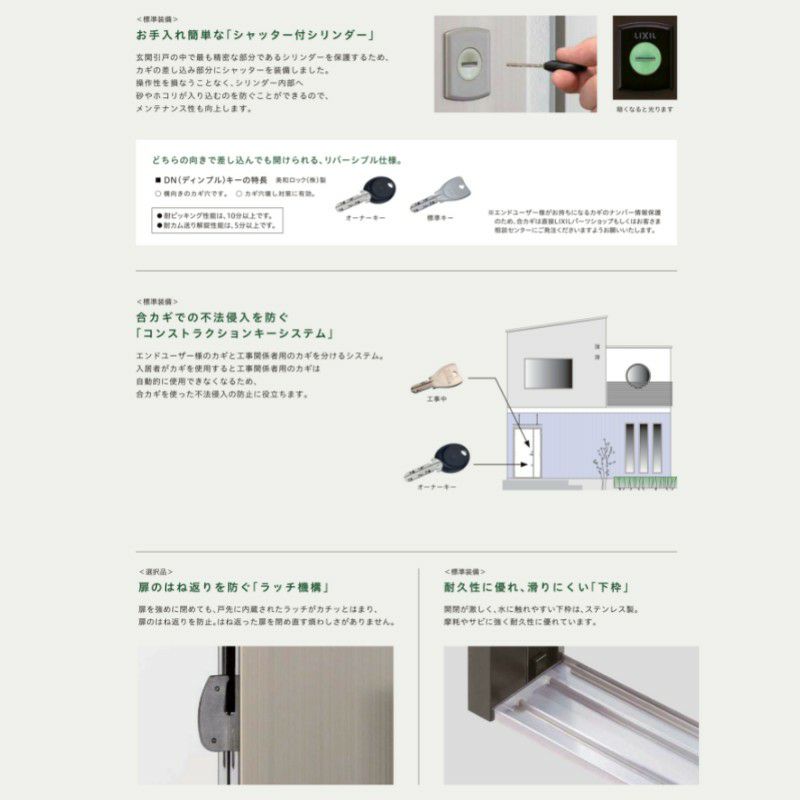 玄関引き戸JS 23P型 W260/351×H23 玄関引戸 4枚建 ランマ付 玄関引き戸JS 23P型 W260/351×H23 玄関引戸 4枚建 ランマ付