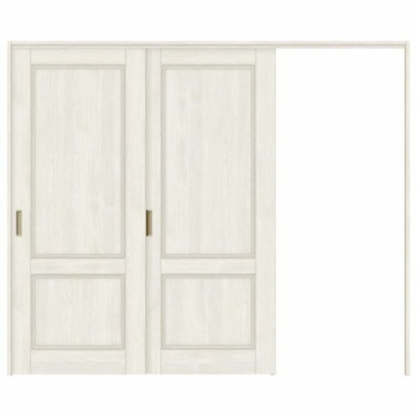 可動間仕切り 片引き戸 2枚建 引戸上吊方式 ラシッサS パネルタイプ LAY ノンケーシング枠 2420/2423 リクシル トステム 室内引き戸 引戸 リフォーム DIY