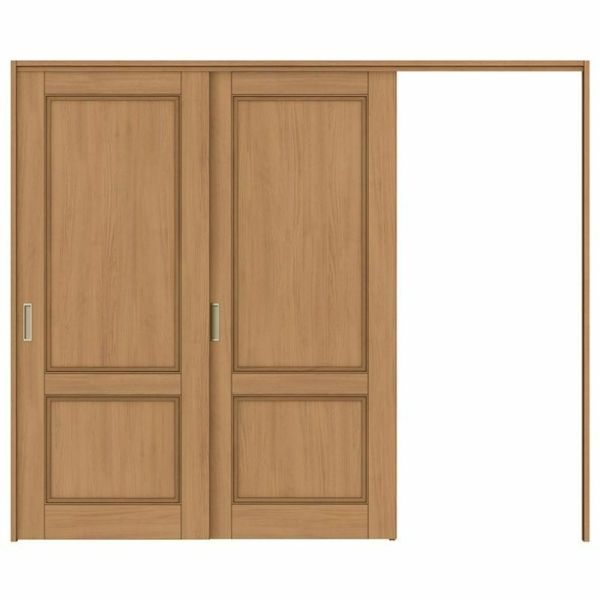 可動間仕切り 片引き戸 2枚建 引戸上吊方式 ラシッサS パネルタイプ LAY ケーシング付枠 2420/2423 リクシル トステム 室内引き戸 引戸 リフォーム DIY