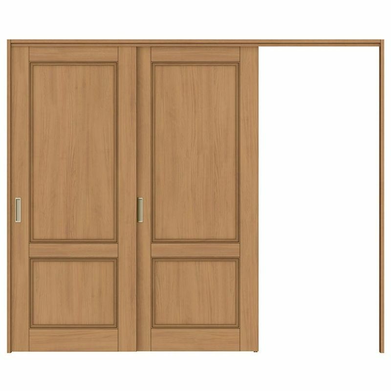 可動間仕切り 片引き戸 2枚建 引戸上吊方式 ラシッサS パネルタイプ LAY ケーシング付枠 2420/2423 リクシル トステム 室内引き戸 引戸 リフォーム DIY