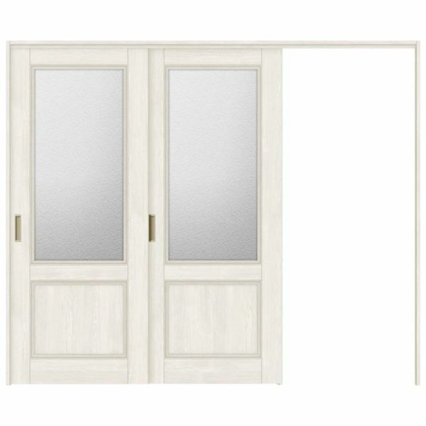 可動間仕切り 片引き戸 2枚建 引戸上吊方式 ラシッサS ガラスタイプ LGY ノンケーシング枠 2420/2423 リクシル トステム 室内引き戸 引戸 リフォーム DIY