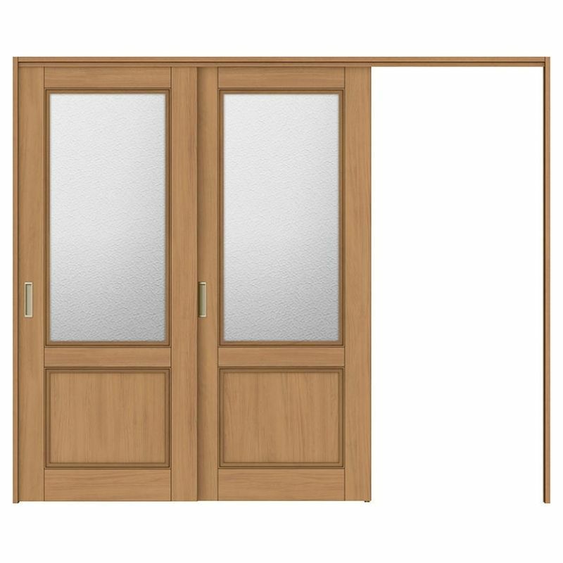 可動間仕切り 片引き戸 2枚建 引戸上吊方式 ラシッサS ガラスタイプ LGY ケーシング付枠 2420/2423 リクシル トステム 室内引き戸 引戸 リフォーム DIY