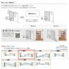 可動間仕切り 片引き戸 2枚建 引戸上吊方式 ラシッサD ヴィンティア LGY ノンケーシング枠 2420/2423 リクシル トステム 室内引戸 リフォーム DIY 6枚目