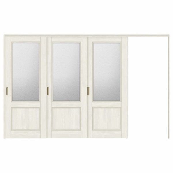 可動間仕切り 片引き戸 3枚建 引戸上吊方式 ラシッサS ガラスタイプ LGY ノンケーシング枠 3220/3223 リクシル トステム 室内引き戸 引戸 リフォーム DIY