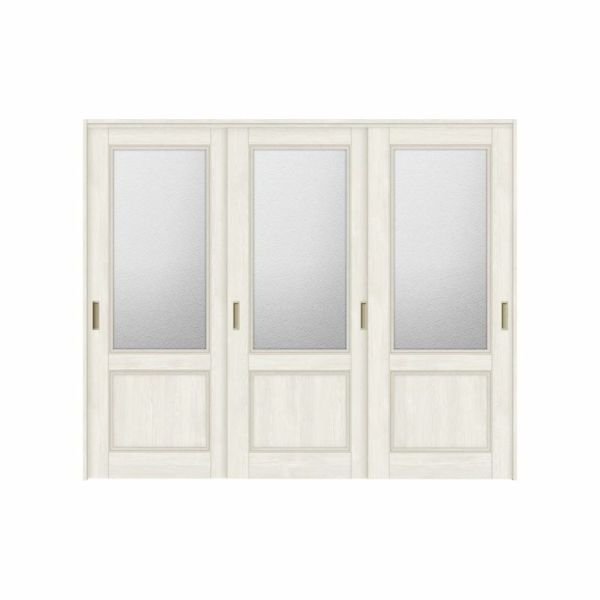 可動間仕切り 引き違い戸 3枚建 引戸上吊方式 ラシッサS ガラスタイプ LGY ノンケーシング枠 2420/2423 リクシル トステム 室内引戸 引違い戸 リフォーム DIY