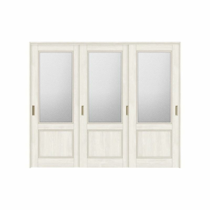 可動間仕切り 引き違い戸 3枚建 引戸上吊方式 ラシッサS ガラスタイプ LGY ノンケーシング枠 2420/2423 リクシル トステム 室内引戸 引違い戸 リフォーム DIY