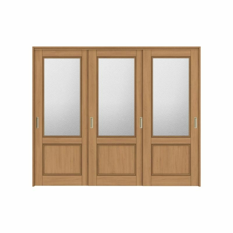 可動間仕切り 引き違い戸 3枚建 引戸上吊方式 ラシッサS ガラスタイプ LGY ケーシング付枠 2420/2423 リクシル トステム 室内引戸 引違い戸 リフォーム DIY