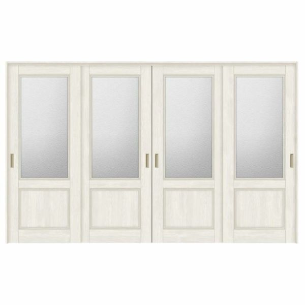 可動間仕切り 引き違い戸 4枚建 引戸上吊方式 ラシッサS ガラスタイプ LGY ノンケーシング枠 3220/3223 リクシル トステム 室内引戸 引違い戸 リフォーム DIY