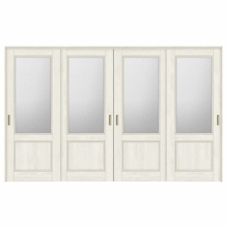 可動間仕切り 引き違い戸 4枚建 引戸上吊方式 ラシッサS ガラスタイプ LGY ノンケーシング枠 3220/3223 リクシル トステム 室内引戸 引違い戸 リフォーム DIY