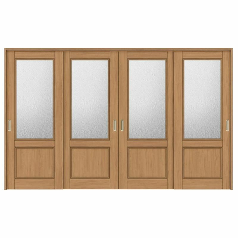 可動間仕切り 引き違い戸 4枚建 引戸上吊方式 ラシッサS ガラスタイプ LGY ケーシング付枠 3220/3223 リクシル トステム 室内引戸 引違い戸 リフォーム DIY