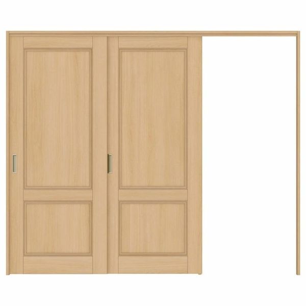 オーダーサイズ リクシル ラシッサＳ 可動間仕切り 引戸上吊方式 片引戸2枚建 ASMKD-LAY ケーシング付枠 W1604～2954mm×Ｈ1750～2425mm