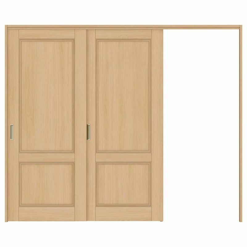 オーダーサイズ リクシル ラシッサＳ 可動間仕切り 引戸上吊方式 片引戸2枚建 ASMKD-LAY ケーシング付枠 W1604～2954mm×Ｈ1750～2425mm