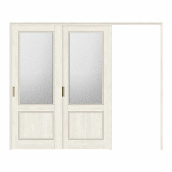 オーダーサイズ リクシル ラシッサＳ 可動間仕切り 引戸上吊方式 片引戸2枚建 ASMKD-LGY ノンケーシング枠 W1604～2954mm×Ｈ1750～2425mm