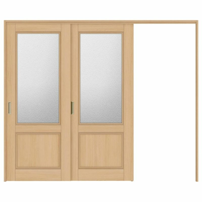 オーダーサイズ リクシル ラシッサＳ 可動間仕切り 引戸上吊方式 片引戸2枚建 ASMKD-LGY ケーシング付枠 W1604～2954mm×Ｈ1750～2425mm