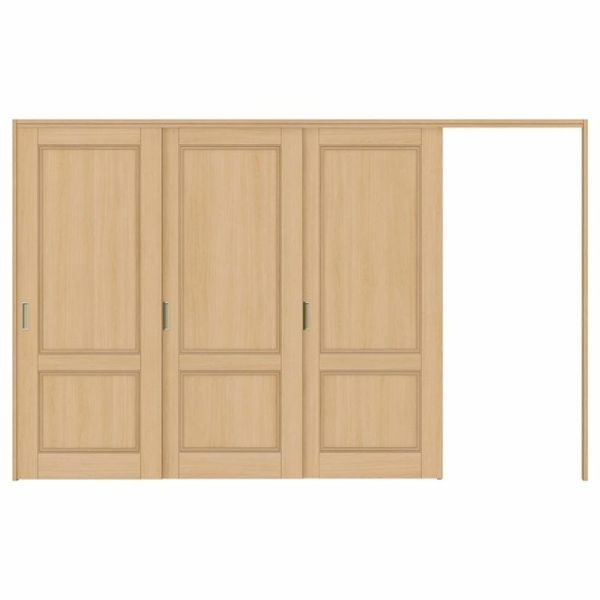 オーダーサイズ リクシル ラシッサＳ 可動間仕切り 引戸上吊方式 片引戸3枚建 ASMKT-LAY ケーシング付枠 W2116～3916mm×Ｈ1750～2425mm