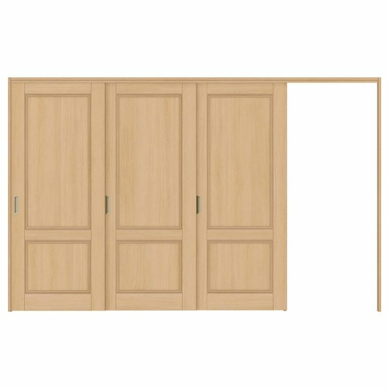 オーダーサイズ リクシル ラシッサＳ 可動間仕切り 引戸上吊方式 片引戸3枚建 ASMKT-LAY ケーシング付枠 W2116～3916mm×Ｈ1750～2425mm