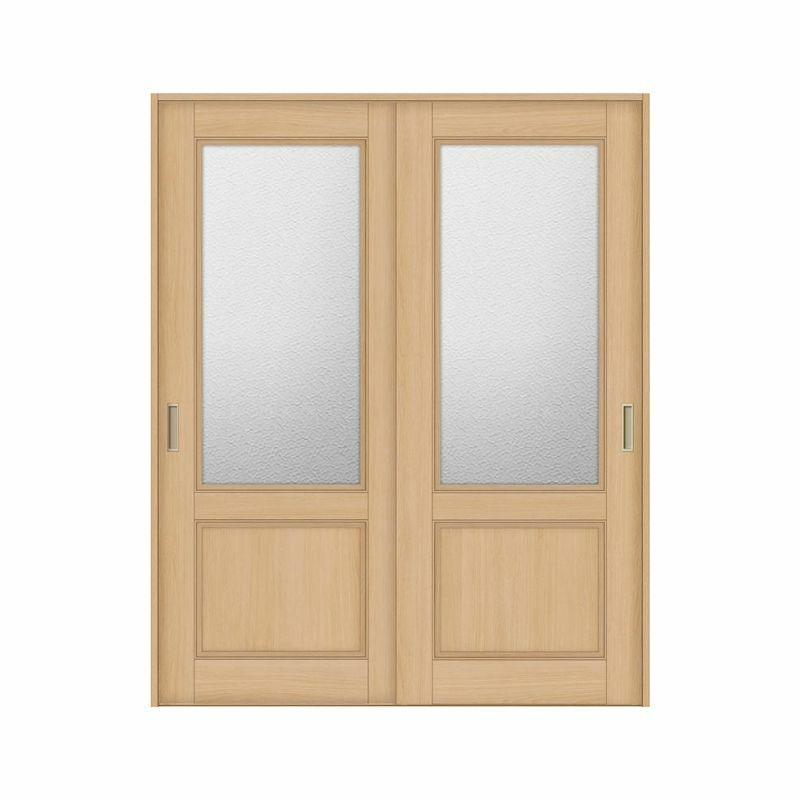 オーダーサイズ リクシル ラシッサＳ 可動間仕切り 上吊方式 引違い戸2枚建 ASMHH-LGY ケーシング付枠 W1092～1992mm×Ｈ1750～2425mm