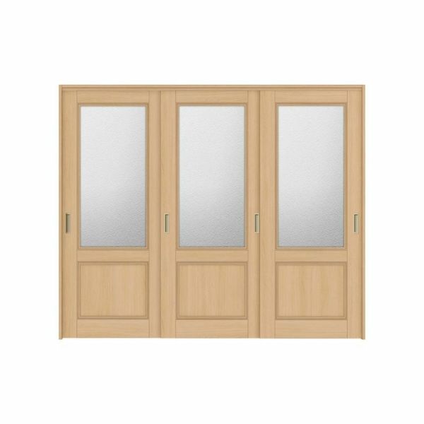 オーダーサイズ リクシル ラシッサＳ 可動間仕切り 上吊方式 引違い戸3枚建 ASMHT-LGY ケーシング付枠 W1604～2954mm×Ｈ1750～2425mm