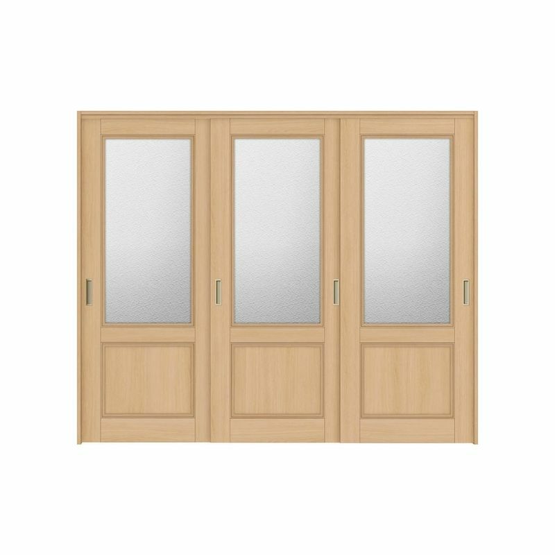 オーダーサイズ リクシル ラシッサＳ 可動間仕切り 上吊方式 引違い戸3枚建 ASMHT-LGY ケーシング付枠 W1604～2954mm×Ｈ1750～2425mm