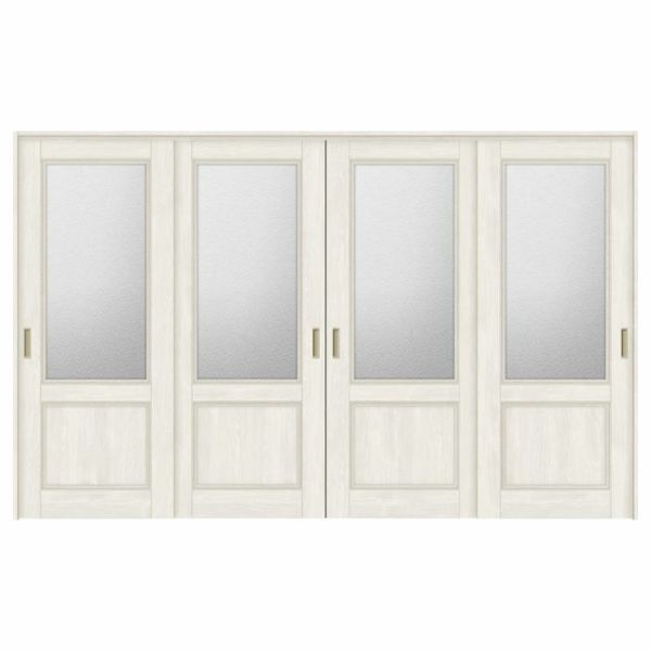 オーダーサイズ リクシル ラシッサＳ 可動間仕切り 上吊方式 引違い戸4枚建 ASMHF-LGY ノンケーシング枠 W2149～3949mm×Ｈ1750～2425mm